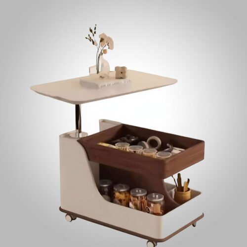 Modern Multi-Functional Rolling Side Table - Image 4