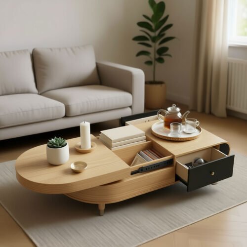 Modern Multi-Functional Coffee Table - Image 2