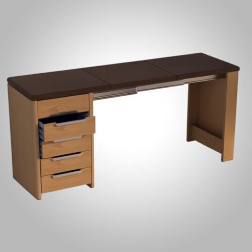 Smart & Versatile Office Desk with Convertible Locker - Image 5