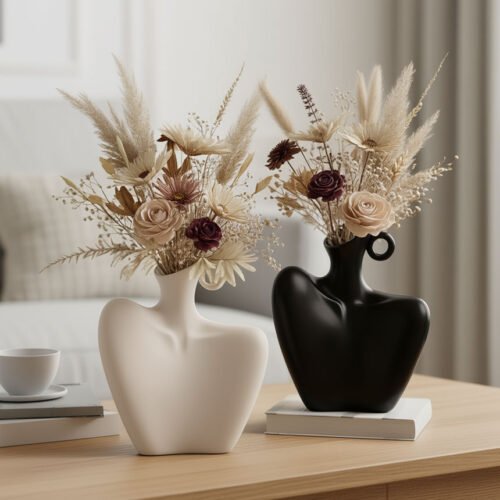 Abstract ceramic vase set - Image 3